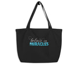 Believe in Miracles Eco Tote Bag, X-Large