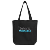 Believe in Miracles Eco Tote Bag, Large